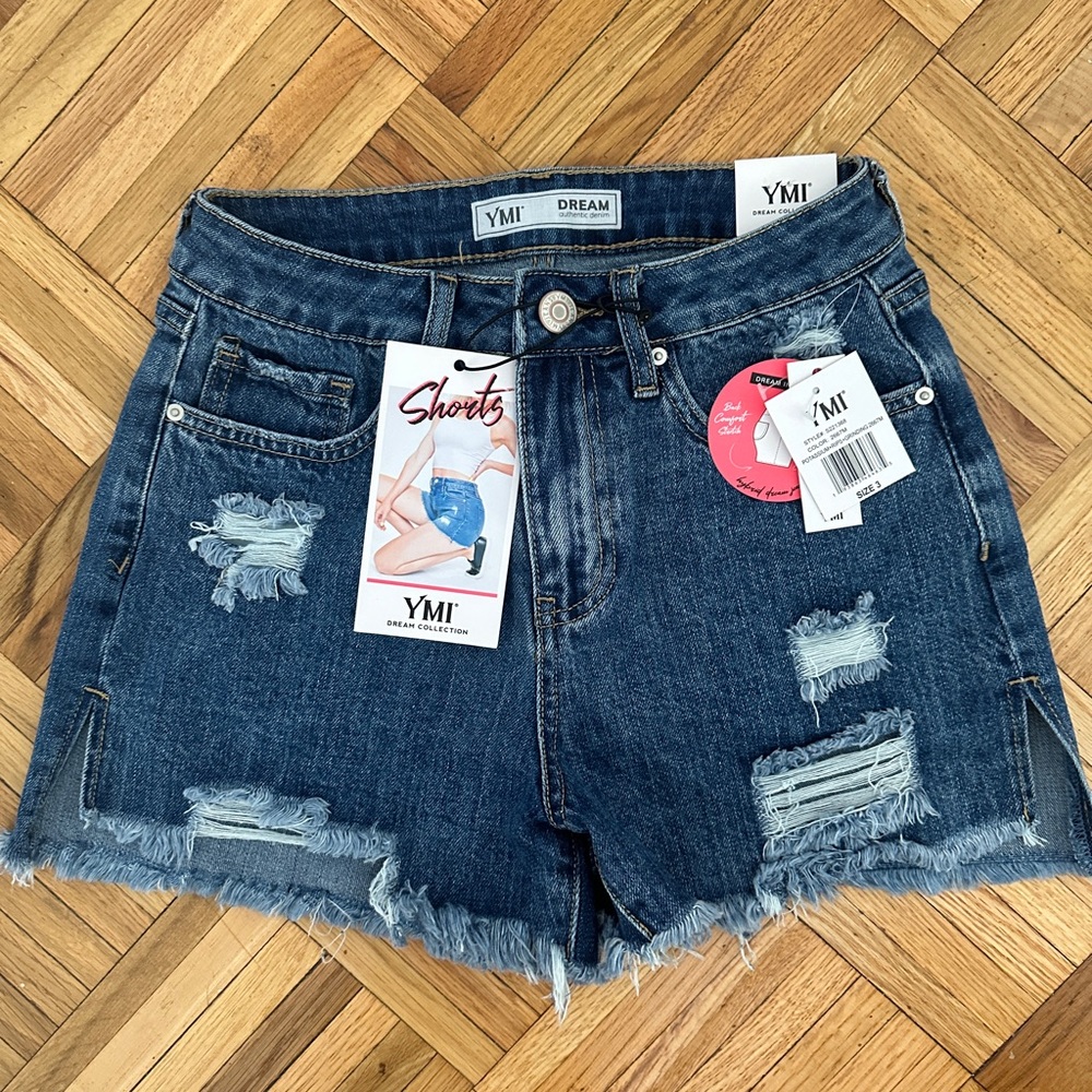 YMI distressed jean shorts